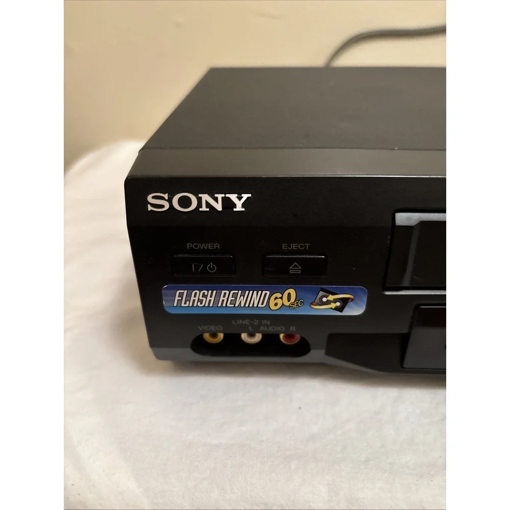 Sony SLV-N51 Hi-Fi Stereo VCR VHS Player Black For Parts or Repair